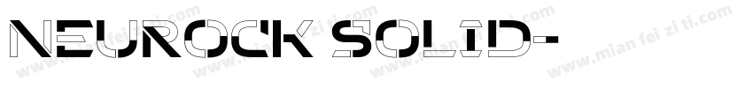 Neurock Solid字体转换